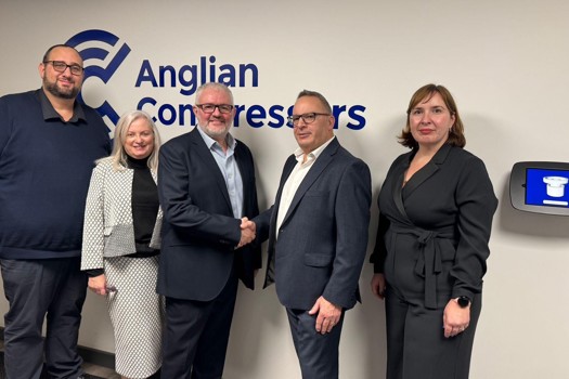(l-R) Carlo Reynolds (Anglian), Cautheen O'neill (Anglian), Richard Hewitt (Anglian), Steve Matthews (Atlas Copco), and Marija Saratlic (Atlas Copco) 