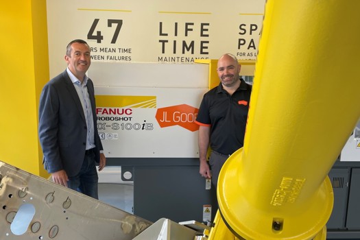 (L-R) Conor O’Kelly, Office Manager, FANUC Ireland, and Padraic McDonnell, General Manager, Service & Projects at J L Goor