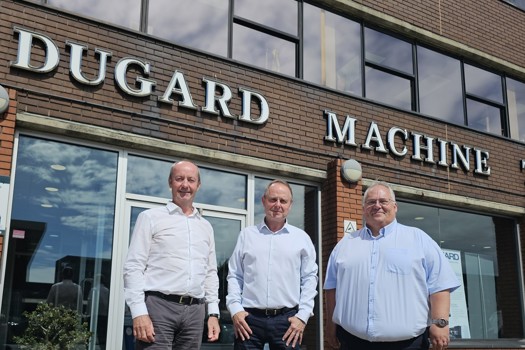 (L-R) Dugard's Jamie Young, Eric Dugard and Colin Thomson