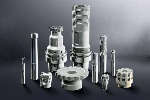 Various PCD milling cutters in the Horn product range