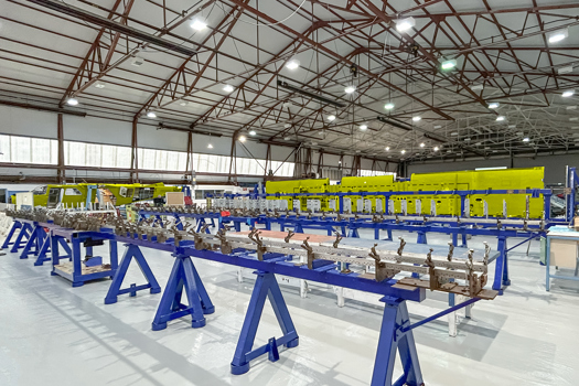 New manufacturing jigs are in place at Britten-Norman's Bembridge facility in preparation for production output increase