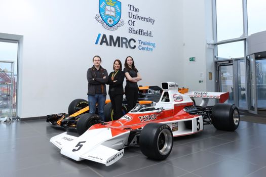 AMRC apprentices with the restored M23