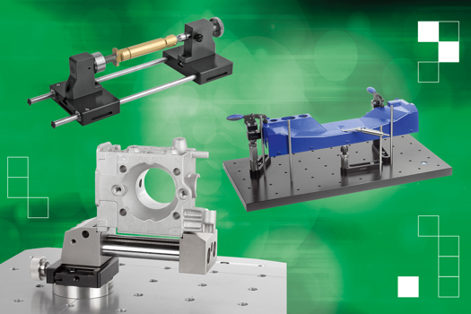 Norelem's new clamping systems are designed to use minimal clamping force, offering quick and efficient constructing for setups