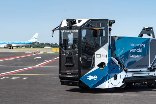 The Auto-Dolly Tug at Amsterdam Airport Schiphol 