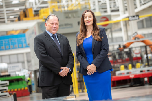 (L-R) Steve Morley and Geraldine Bolton